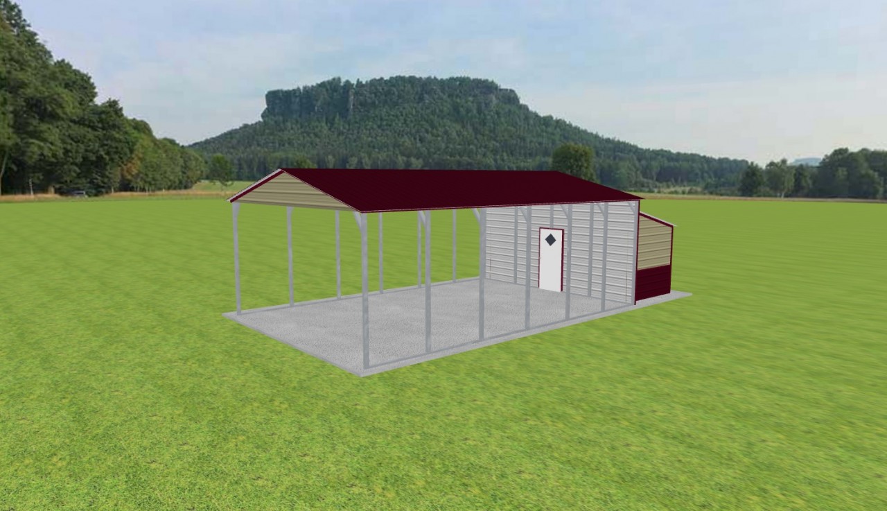 Carport with Storage 20 x 30 x 10 — photo 1