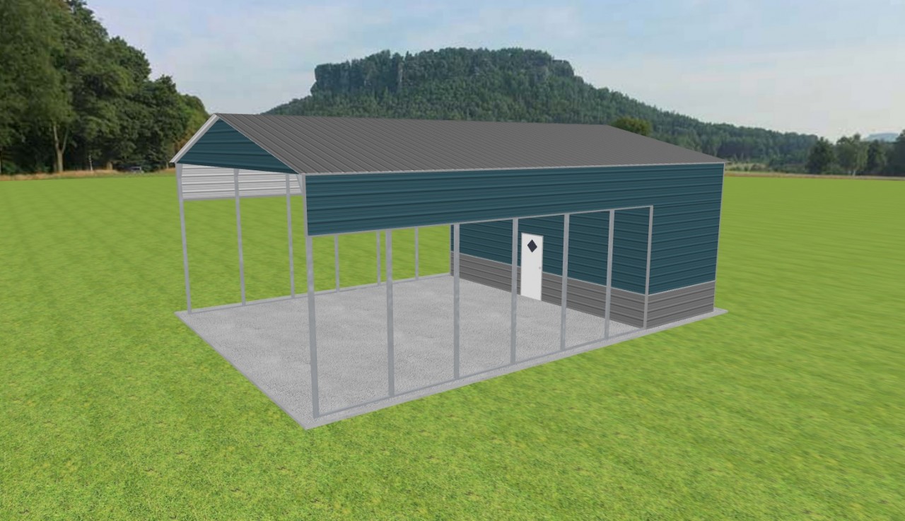 Carport with Storage 28 x 40 x 14 — photo 1