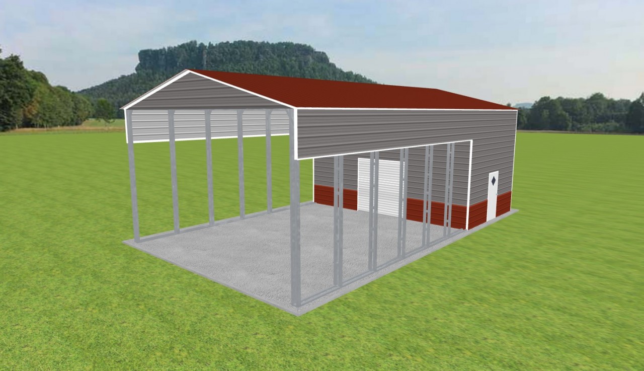 Carport with Storage 26 x 45 x 15 — photo 1