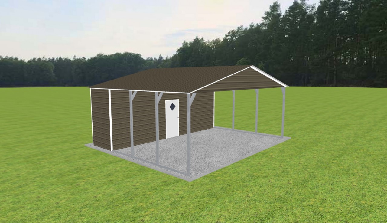 Carport with Storage 24 x 20 x 9 — photo 1
