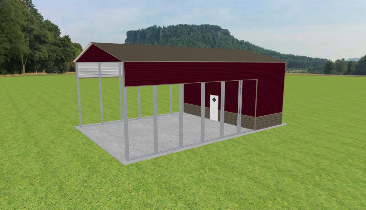Carport with Storage 26 x 40 x 15 — photo 1