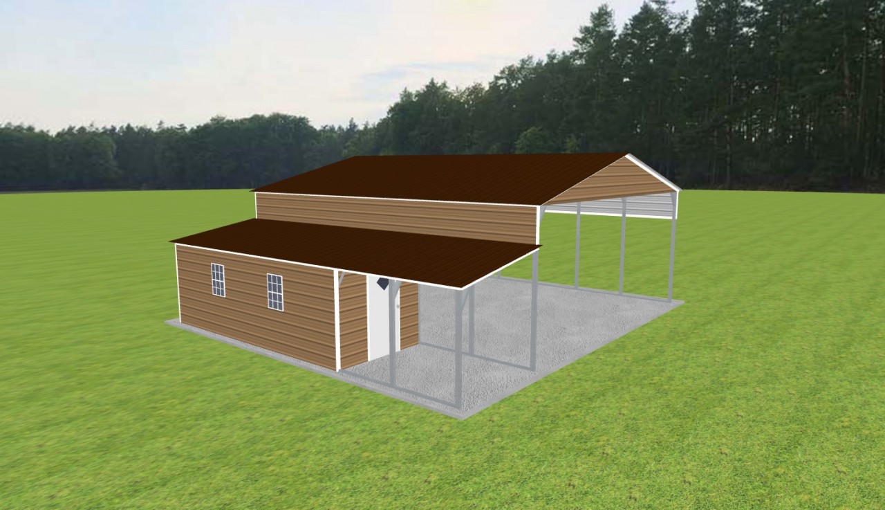 Carport with Storage 26 x 30 x 11 — photo 1