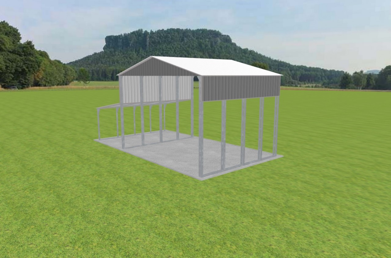 3 Car Carport 26 x 20 x 16 — photo 1
