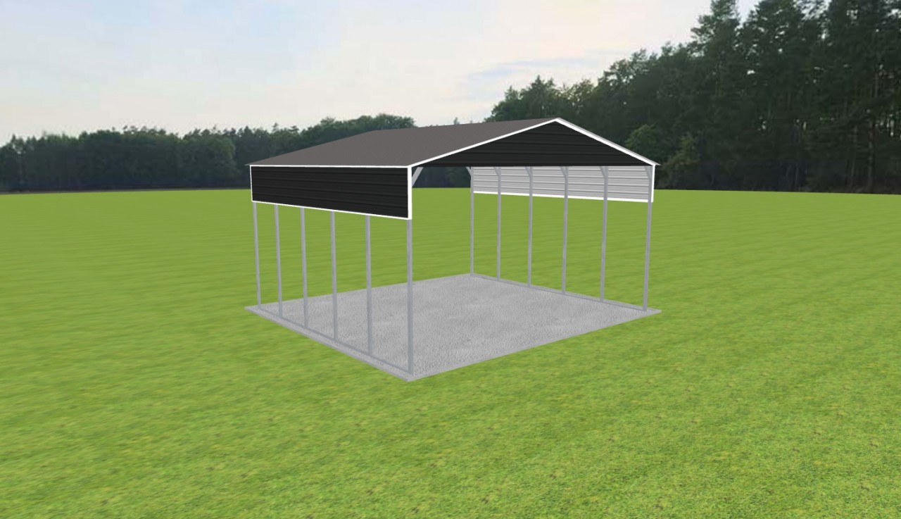 3 Car Carport 28 x 25 x 14 — photo 1