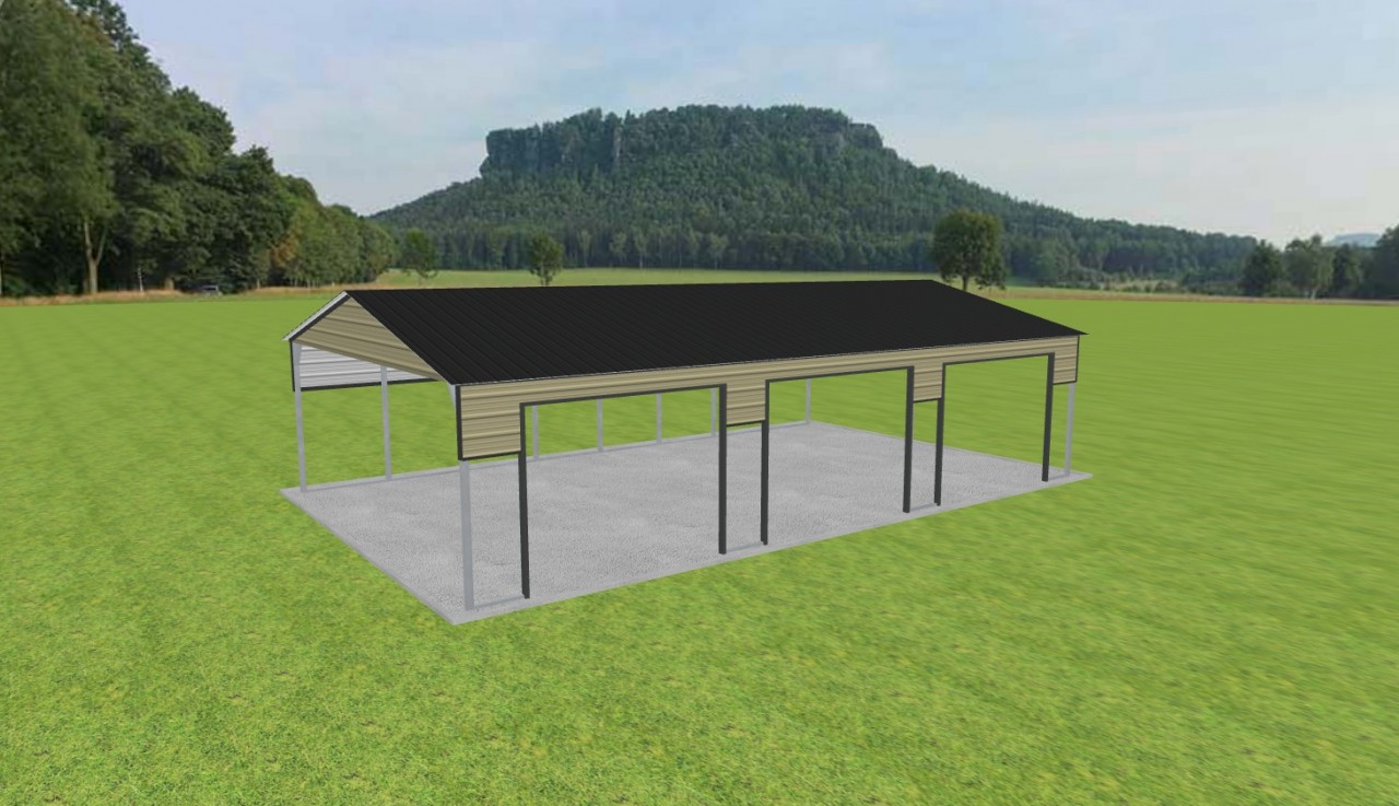 3 Car Carport 24 x 40 x 9 — photo 1