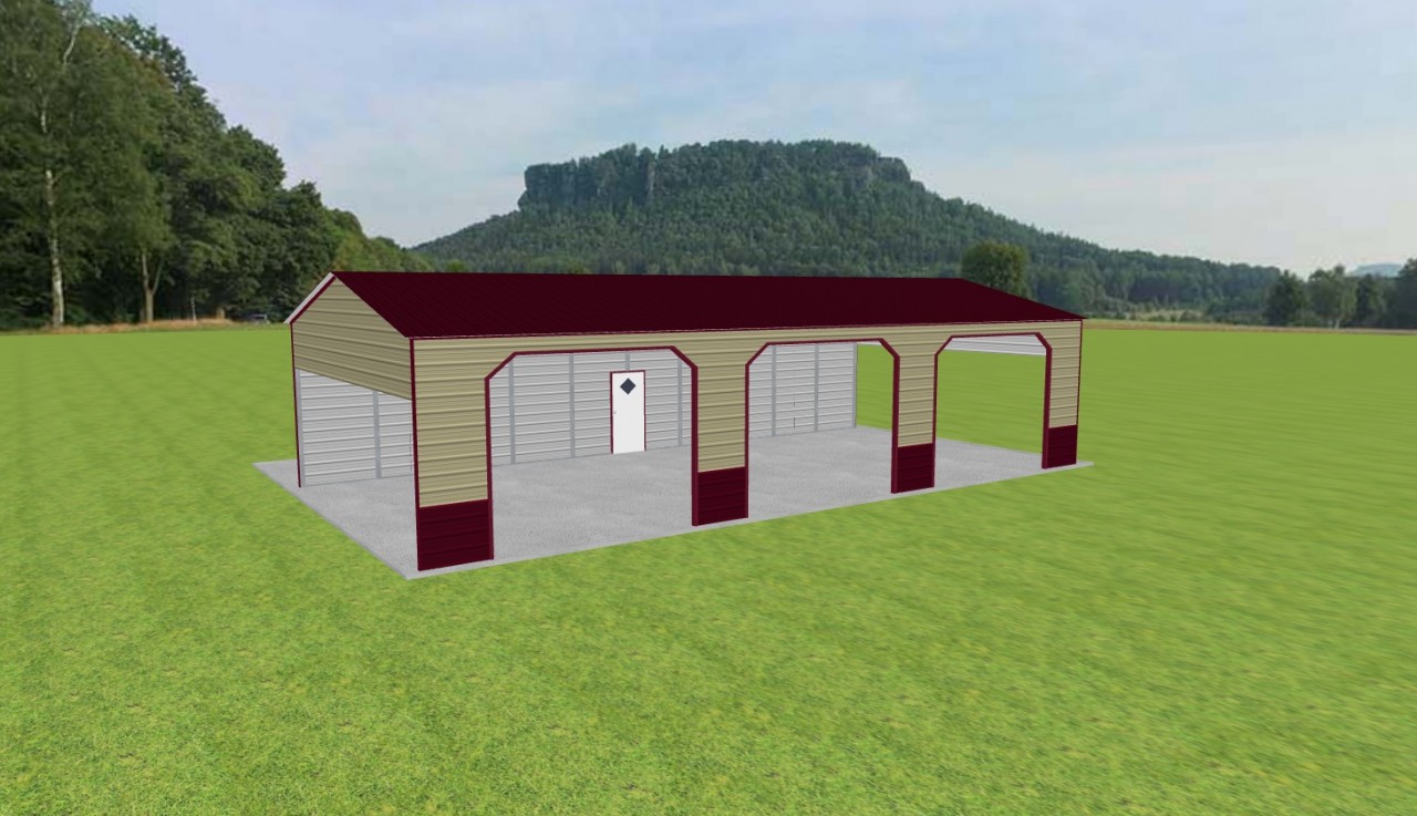 Carport with Storage 24 x 50 x 11 — photo 1