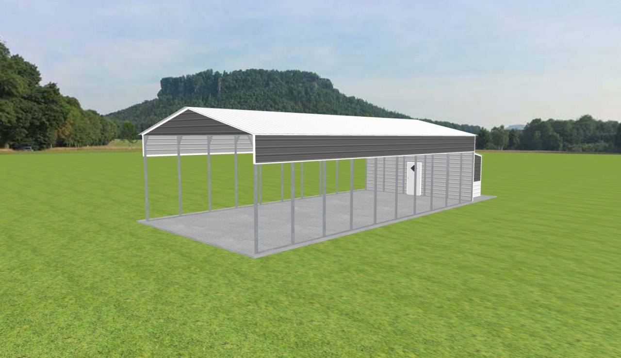 Carport with Storage 24 x 50 x 12 — photo 1