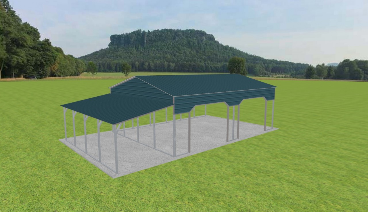 2 Car Carport 22 x 30 x 10 — photo 1