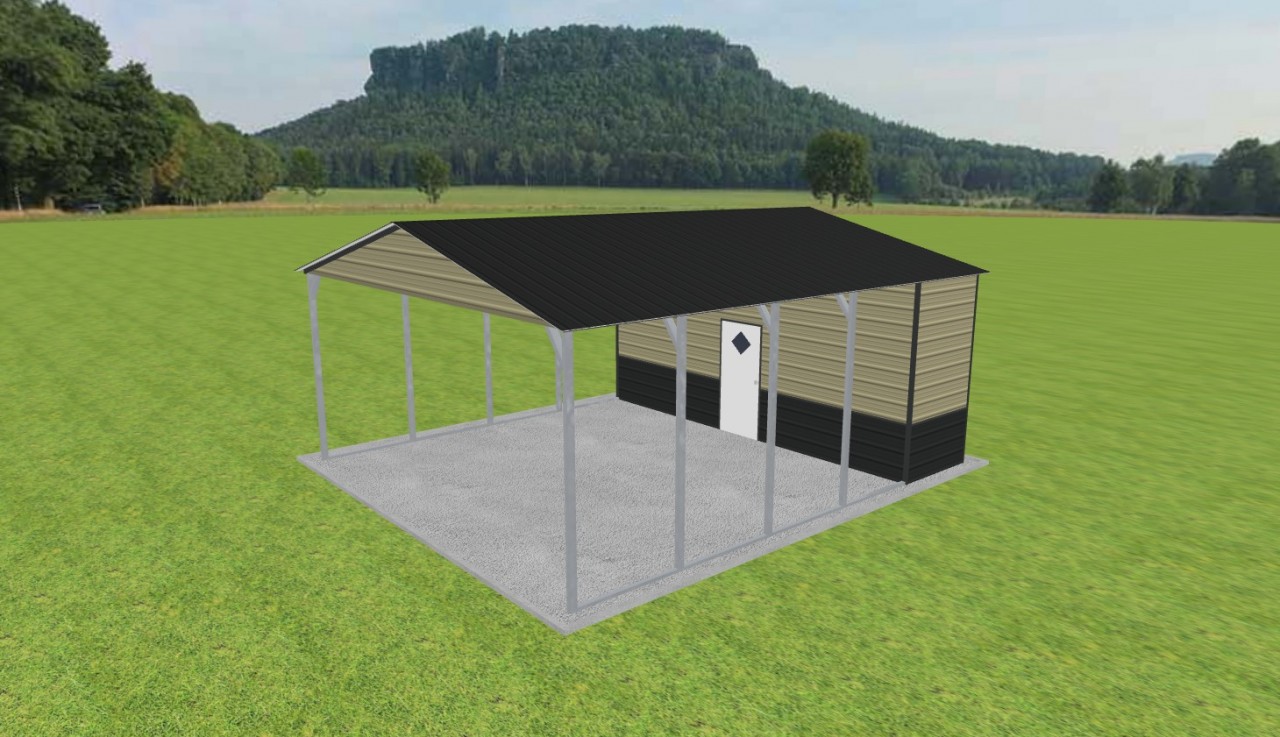Carport with Storage 22 x 25 x 10 — photo 1