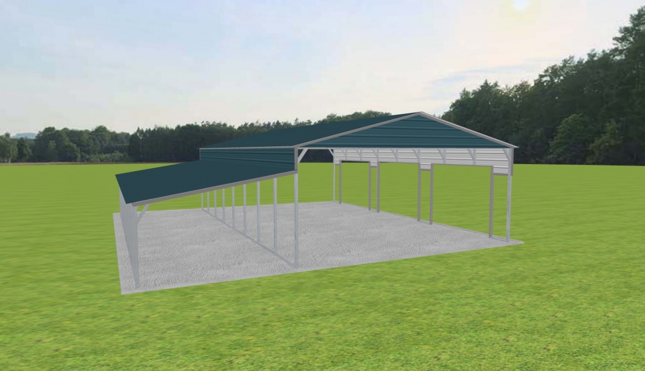 3 Car Carport 24 x 40 x 10 — photo 1