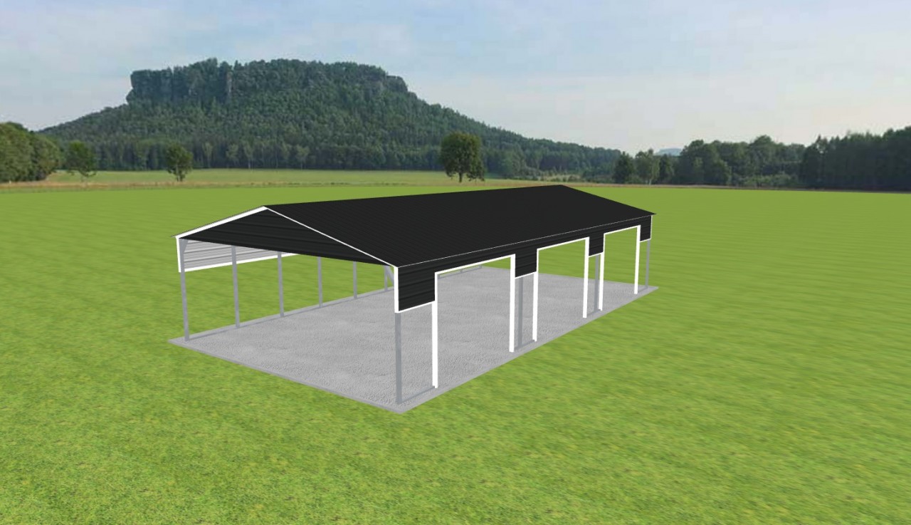 3 Car Carport 24 x 45 x 9 — photo 1