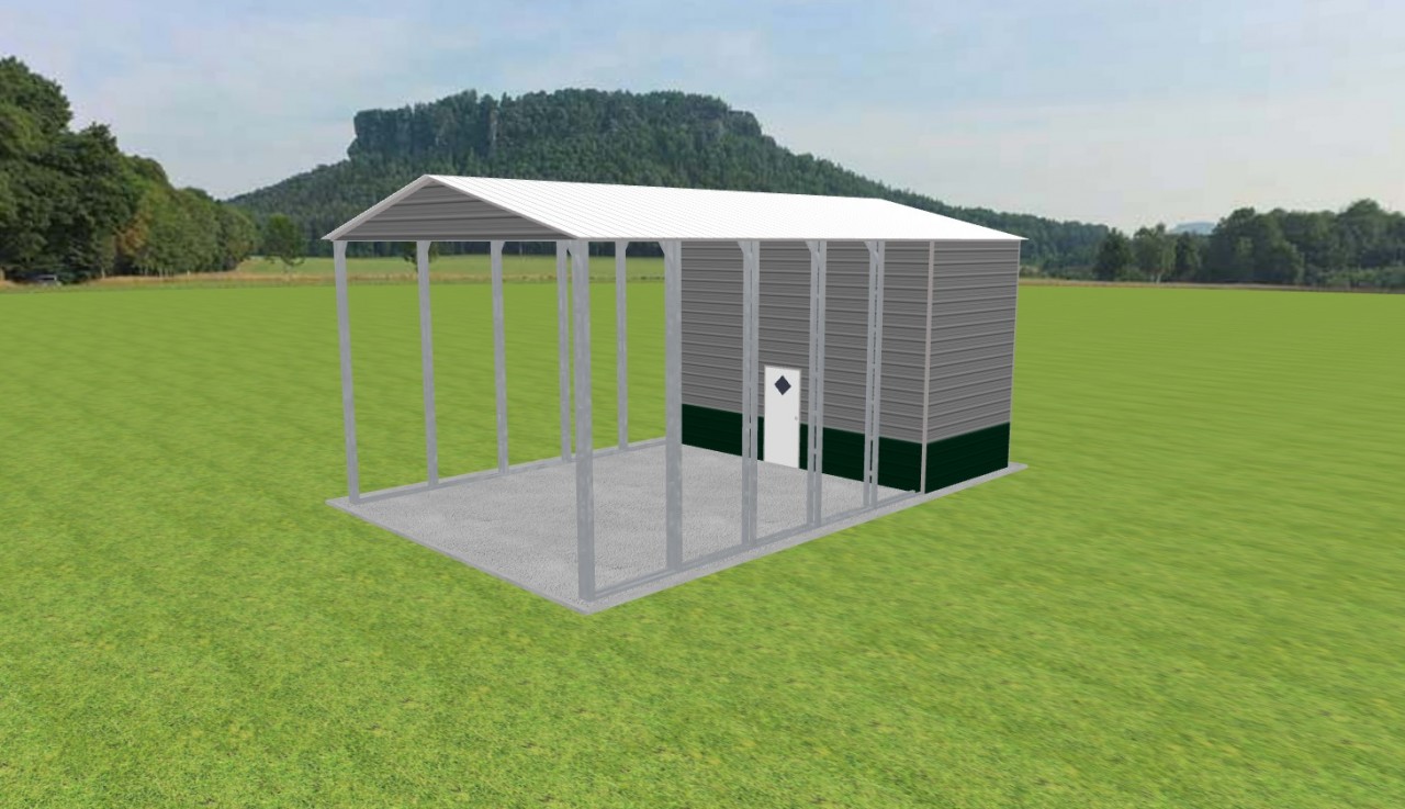 Carport with Storage 22 x 35 x 15 — photo 1