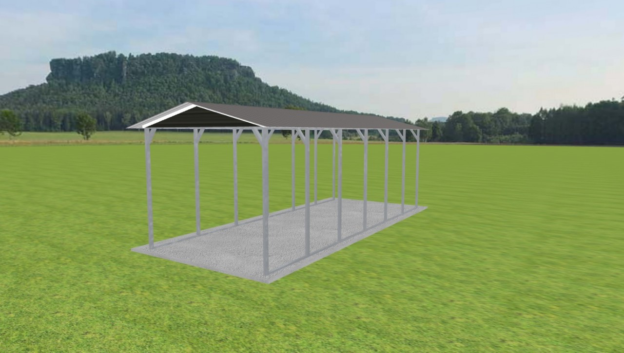 1 Car Carport 12 x 30 x 10, 12' x 30' x 10' metal carport