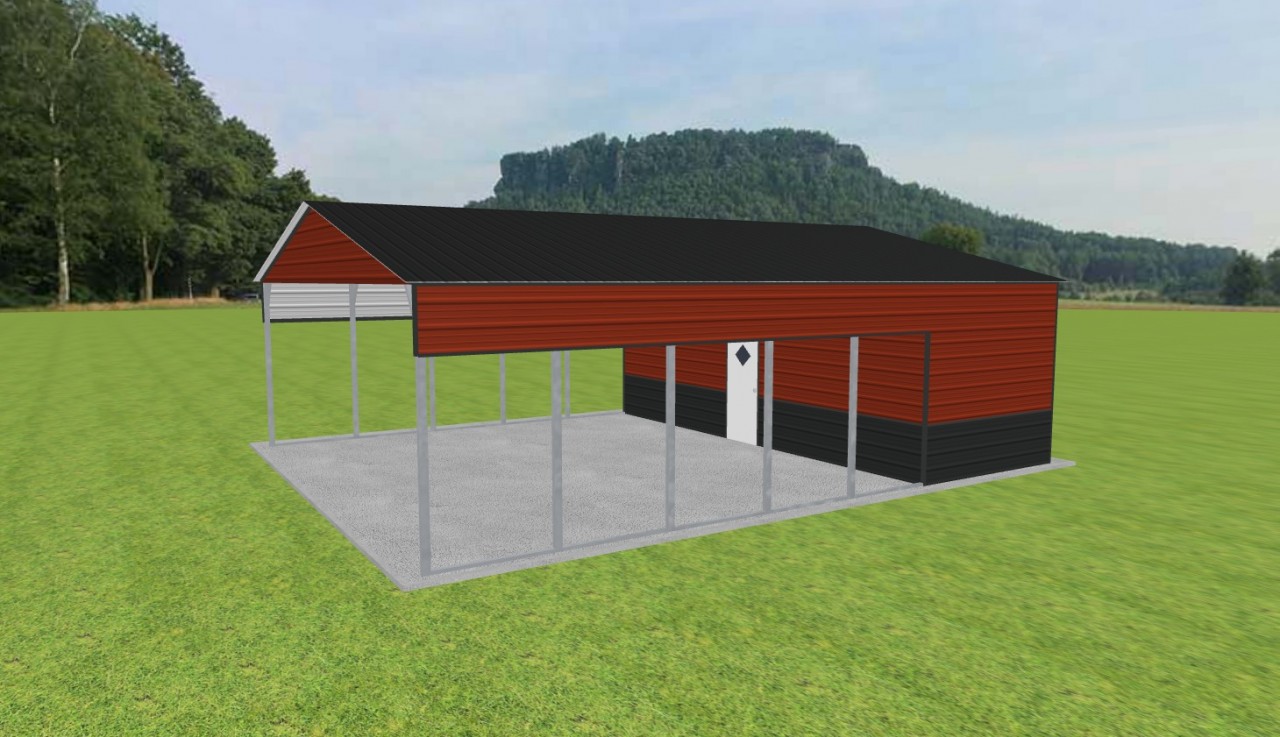 Carport with Storage 28 x 35 x 10 — photo 1