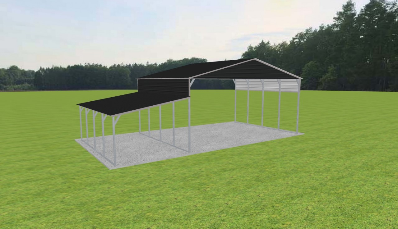 3 Car Carport 28 x 20 x 12 — photo 1