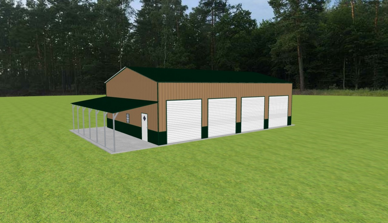 Garage with Lean To 32 x 50 x 14 — photo 1