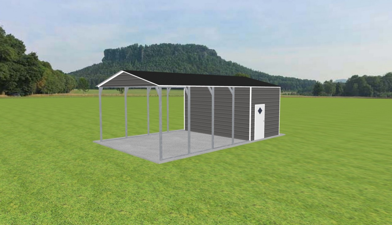 Carport with Storage 18 x 30 x 10 — photo 1