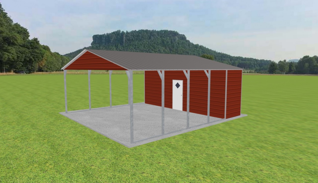 Carport with Storage 24 x 25 x 9 — photo 1